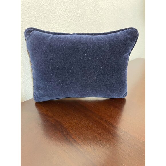 Wool Velvet Needlepoint Mini Pillow Friends are the Best Presents - Friendship - Picture 3 of 3